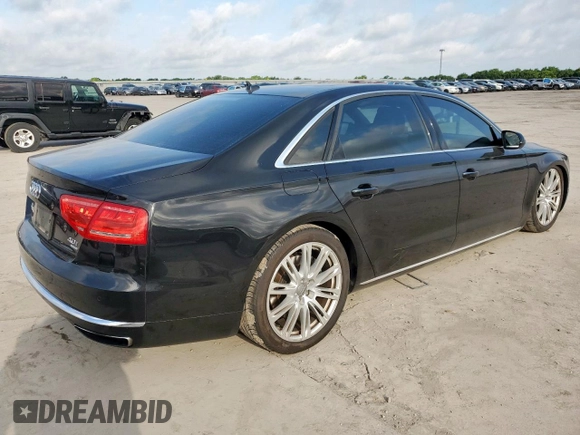 2013 Audi A8 4.0L z VIN WAUR2AFD6DN030756, wystawiony jako Copart lot #59629795 z przebiegiem 145 553 mil mil oraz Szkoda całkowita • Salvage title. Historia ofert i sprzedaży dostępna na DreamBid. Obrazek 3.