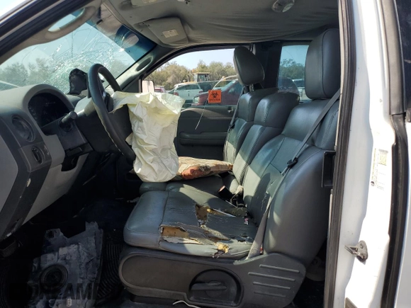 2007 Ford F-150 STX with VIN 1FTRX12W87NA09522, listed as a Copart auction lot 43611105 with Not provided miles and Salvage title. Bid and sale history available at DreamBid. Image 7.