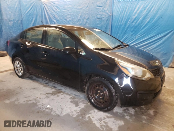 2013 Kia Rio LX with VIN KNADM4A31D6127488, listed as a Copart auction lot 51660205 with 77,357 mi miles and Salvage Title. Bid and sale history available at carsss.com. Image 4.