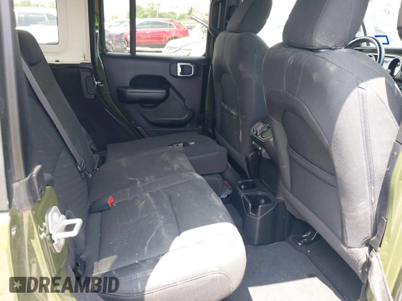 2021 Jeep Wrangler Unlimited Sport S with VIN 1C4HJXDG0MW510836, listed as a IAAI auction lot 42072748 with 87,960 mi miles and . Bid and sale history available at DreamBid. Image 8.