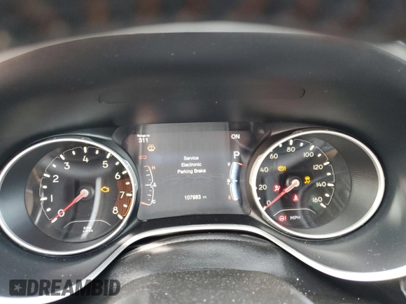 2018 Jeep Compass Altitude with VIN 3C4NJDBBXJT177703, listed as a Copart auction lot 88460305 with 107,983 mi miles and Salvage Title. Bid and sale history available at carsss.com. Image 9.