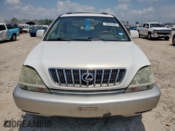 2001 Lexus RX 300 z VIN JTJHF10U310204364, wystawiony jako Copart lot #59035395 z przebiegiem 201 170 mil mil oraz Szkoda całkowita • Salvage title. Historia ofert i sprzedaży dostępna na DreamBid. Obrazek 5.
