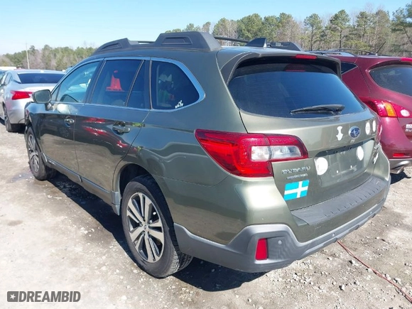 2018 Subaru Outback Limited with VIN 4S4BSANC9J3282808, listed as a IAAI auction lot 41628143 with 66,213 mi miles. Bid and sale history available at carsss.com. Image 3.