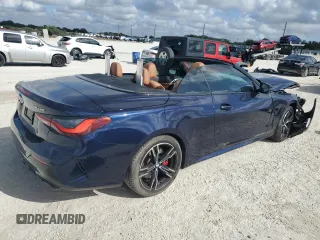 2023 BMW 4 Series M440i with VIN WBA53AT03PCL15153, listed as a Copart auction lot 85457074 with Not Provided miles and Salvage Title. Bid and sale history available at DreamBid. Image 3.