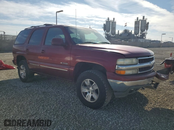 2002 Chevrolet Tahoe Z71 with VIN 1GNEK13T82R319518, listed as a Copart auction lot 43399635 with 249,488 mi miles and Salvage Title. Bid and sale history available at carsss.com. Image 4.