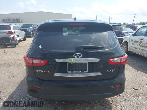 2014 Infiniti QX60 with VIN 5N1AL0MN3EC533821, listed as a IAAI auction lot 42175446 with 161,369 mi miles and . Bid and sale history available at DreamBid. Image 16.