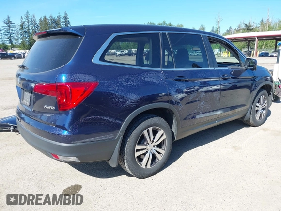 2016 Honda Pilot EX-L with VIN 5FNYF6H55GB078192, listed as a IAAI auction lot 42190161 with 134,361 mi miles and . Bid and sale history available at DreamBid. Image 4.