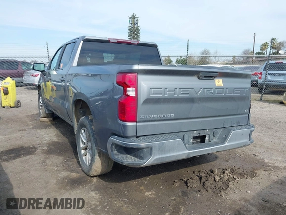 2020 Chevrolet Silverado 1500 LT with VIN 3GCPWCED4LG281018, listed as a IAAI auction lot 41605889 with 91,191 mi miles. Bid and sale history available at carsss.com. Image 3.