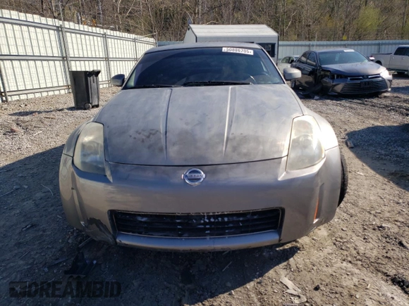 2003 Nissan 350Z Enthusiast with VIN JN1AZ34D03T104681, listed as a Copart auction lot 50886705 with 171,150 mi miles and Salvage Title. Bid and sale history available at carsss.com. Image 5.