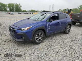 2025 Subaru Crosstrek Premium с VIN JF2GUHDC0SH217611, выставлен на аукционе Copart как лот 58698205 с пробегом 2 620 миль миль и Списание • Salvage title. История ставок и продаж доступна на DreamBid. Изображение 1.