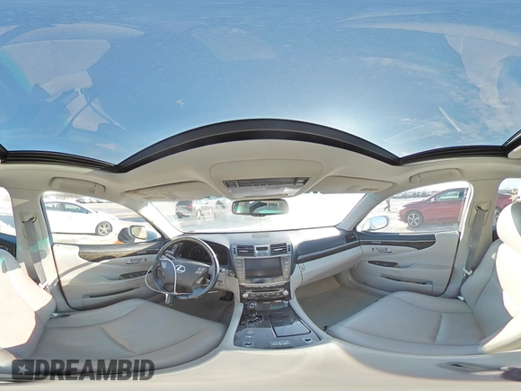 2012 Lexus LS 460 with VIN JTHCL5EF1C5014719, listed as a Copart auction lot 41970505 with Not provided miles and Salvage title. Bid and sale history available at DreamBid. Image 12.