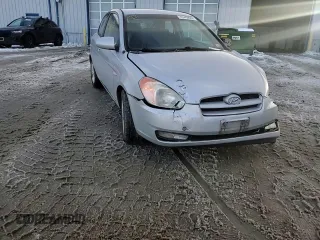 2007 Hyundai Accent SE with VIN KMHCN36C37U046518, listed as a Copart auction lot 43459955 with 118,356 mi miles and Salvage Title. Bid and sale history available at carsss.com. Image 10.