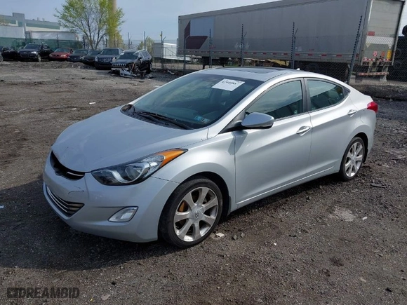 2012 Hyundai Elantra Limited with VIN 5NPDH4AE7CH150786, listed as a IAAI auction lot 42040887 with 153,185 mi miles. Bid and sale history available at carsss.com. Image 2.