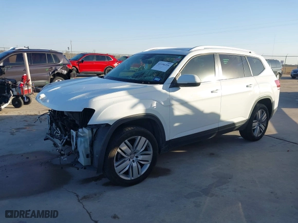 2019 Volkswagen Atlas 3.6L V6 SE w/Technology with VIN 1V2WR2CA9KC532816, listed as a IAAI auction lot 41196226 with 84,686 mi miles. Bid and sale history available at carsss.com. Image 17.