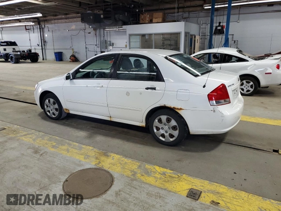 2009 Kia Spectra EX with VIN KNAFE221495654137, listed as a Copart auction lot 55777665 with 187,453 mi miles and Clean Title. Bid and sale history available at DreamBid. Image 2.