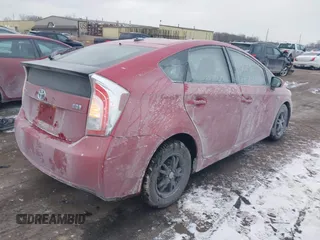 2012 Toyota Prius One with VIN JTDKN3DU1C5429857, listed as a IAAI auction lot 41072254 with 107,418 mi miles. Bid and sale history available at carsss.com. Image 4.