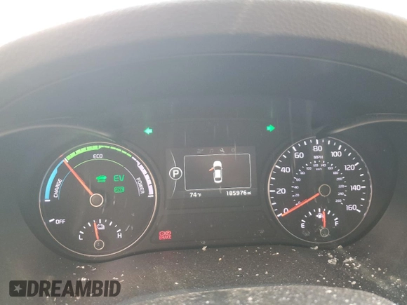 2017 Kia Optima Hybrid with VIN KNAGT4LEXH5009577, listed as a Copart auction lot 63795874 with 185,976 mi miles and Salvage Title. Bid and sale history available at carsss.com. Image 9.