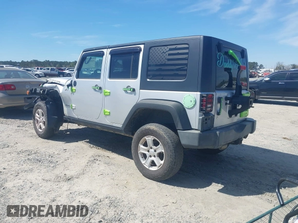 2008 Jeep Wrangler Unlimited Rubicon with VIN 1J4GA691X8L555097, listed as a IAAI auction lot 41889319 with 166,882 mi miles and . Bid and sale history available at DreamBid. Image 3.