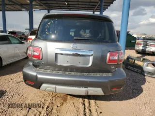 2017 Nissan Armada SL with VIN JN8AY2ND8H9001672, listed as a Copart auction lot 42967935 with 104,779 mi miles and Salvage Title. Bid and sale history available at carsss.com. Image 6.