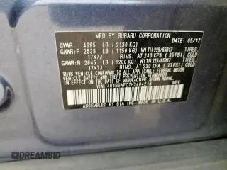 2017 Subaru Outback Premium with VIN 4S4BSAFC7H3404218, listed as a Copart auction lot 65536605 with 69,490 mi miles and Salvage title. Bid and sale history available at DreamBid. Image 13.