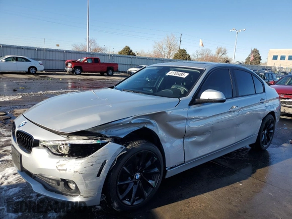 2018 BMW 3 Series 320i xDrive z VIN WBA8A3C56JA505736, wystawiony jako Copart lot #41780485 z przebiegiem 40 330 mil mil oraz Szkoda całkowita • Salvage title. Historia ofert i sprzedaży dostępna na DreamBid. Obrazek 1.
