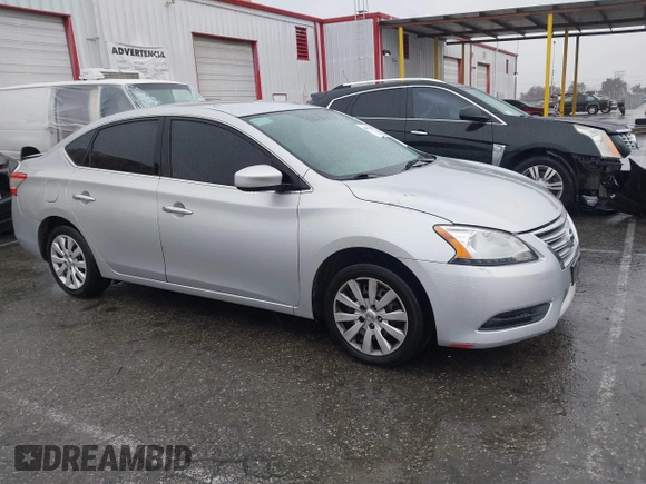 2014 Nissan Sentra S with VIN 3N1AB7AP0EY242497, listed as a IAAI auction lot 41573653 with 89,500 mi miles and . Bid and sale history available at DreamBid. Image 1.