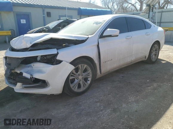 2015 Chevrolet Impala LT with VIN 2G1115SLXF9184893, listed as a Copart auction lot 47459105 with 136,175 mi miles and Salvage Title. Bid and sale history available at DreamBid. Image 1.