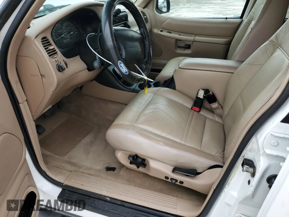 2001 Ford Explorer XLT with VIN 1FMZU73E71ZA07810, listed as a Copart auction lot 55428155 with 158,373 mi miles and Salvage title. Bid and sale history available at DreamBid. Image 7.