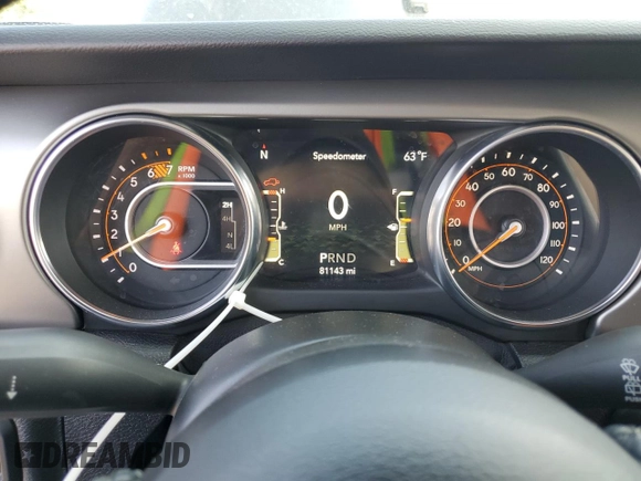 2021 Jeep Wrangler Unlimited Willys с VIN 1C4HJXDN1MW584099, выставлен на аукционе Copart как лот 56544645 с пробегом 81 143 миль миль и Списание • Salvage title. История ставок и продаж доступна на DreamBid. Изображение 9.