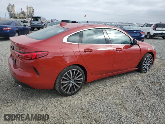 2024 BMW 2 Series 228i with VIN WBA53AK07R7N70515, listed as a Copart auction lot 55570055 with 8,314 mi miles and Salvage title. Bid and sale history available at DreamBid. Image 3.