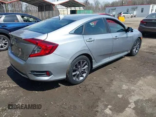 2020 Honda Civic Sedan EX with VIN 19XFC1F38LE209734, listed as a IAAI auction lot 41898003 with 116,421 mi miles. Bid and sale history available at carsss.com. Image 4.