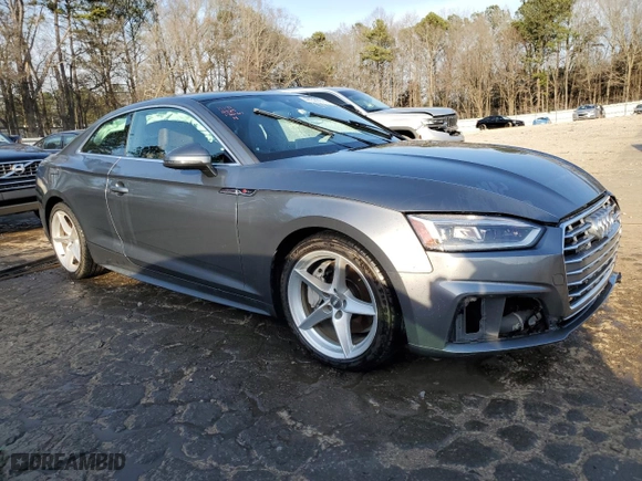 2019 Audi A5 Coupe Premium with VIN WAUSNAF5XKA008328, listed as a Copart auction lot 44325014 with 58,124 mi miles. Bid and sale history available at carsss.com. Image 4.