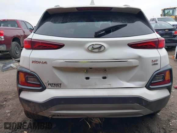 2021 Hyundai Kona Ultimate with VIN KM8K5CA58MU721649, listed as a IAAI auction lot 41215632 with 1 mi miles. Bid and sale history available at carsss.com. Image 17.