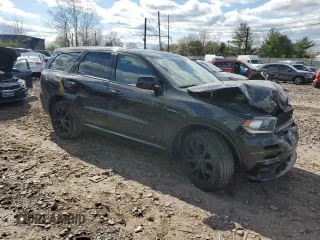 2019 Dodge Durango GT with VIN 1C4RDJDG3KC848321, listed as a Copart auction lot 53308345 with 72,533 mi miles and Salvage title. Bid and sale history available at DreamBid. Image 4.