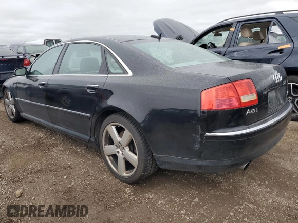 2006 Audi A8 4.2L z VIN WAUML44E86N024612, wystawiony jako Copart lot #82333914 z przebiegiem 141 456 mil mil oraz Szkoda całkowita • Salvage title. Historia ofert i sprzedaży dostępna na DreamBid. Obrazek 2.