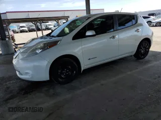 2015 Nissan LEAF S with VIN 1N4AZ0CP0FC329622, listed as a Copart auction lot 53192495 with 78,657 mi miles and Clean Title. Bid and sale history available at carsss.com. Image 1.