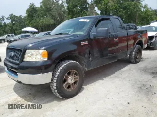 2005 Ford F-150 XLT with VIN 1FTPX12515FB44007, listed as a Copart auction lot 54070015 with 153,580 mi miles and Salvage title. Bid and sale history available at DreamBid. Image 1.