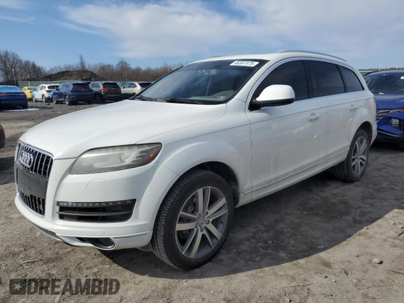 2014 Audi Q7 Prestige with VIN WA1VMAFE9ED015917, listed as a Copart auction lot 46307475 with 148,033 mi miles and Salvage title. Bid and sale history available at DreamBid. Image 1.