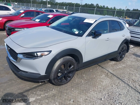 2025 Mazda CX-30 2.5 S Select Sport with VIN 3MVDMBBM8SM758071, listed as a IAAI auction lot 42007849 with 8,678 mi miles. Bid and sale history available at carsss.com. Image 17.