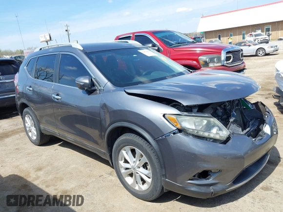 2015 Nissan Rogue SL with VIN 5N1AT2MV5FC926023, listed as a IAAI auction lot 41876812 with 120,736 mi miles and . Bid and sale history available at carsss.com. Image 13.