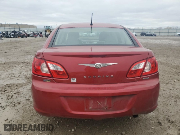 2008 Chrysler Sebring Touring with VIN 1C3LC56R48N201989, listed as a Copart auction lot 78926664 with 257,443 mi miles and Non Repairable. Bid and sale history available at carsss.com. Image 6.