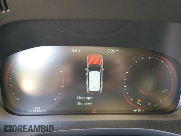 2019 Volvo XC60 Inscription with VIN LYV102RL0KB197206, listed as a Copart auction lot 60993765 with 54,508 mi miles and Salvage title. Bid and sale history available at DreamBid. Image 9.