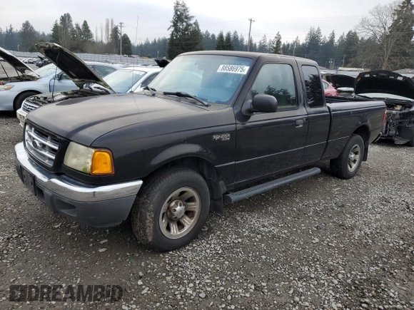 2002 Ford Ranger XLT Appearance with VIN 1FTYR44E12PA26509, listed as a Copart auction lot 88586975 with 169,150 mi miles and Clean Title. Bid and sale history available at carsss.com. Image 1.