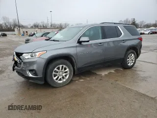 2019 Chevrolet Traverse LT Cloth with VIN 1GNERGKW0KJ277662, listed as a Copart auction lot 47574605 with 62,847 mi miles and Salvage Title. Bid and sale history available at carsss.com. Image 1.