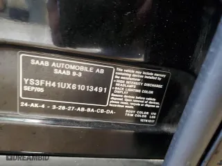 2006 Saab 9-3 Aero with VIN YS3FH41UX61013491, listed as a Copart auction lot 42999335 with 82,964 mi miles and Clean Title. Bid and sale history available at carsss.com. Image 13.