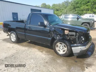 2006 Chevrolet Silverado 1500 Work Truck with VIN 3GCEC14X46G233569, listed as a Copart auction lot 53571885 with 186,342 mi miles and Salvage Title. Bid and sale history available at carsss.com. Image 4.