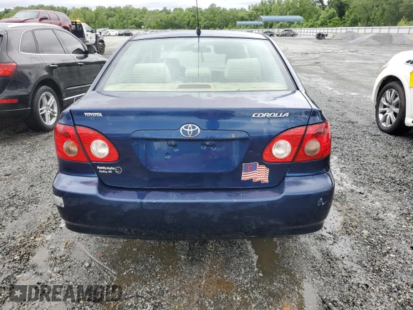 2007 Toyota Corolla CE with VIN JTDBR32E970104473, listed as a Copart auction lot 58563945 with 210,713 mi miles and Salvage title. Bid and sale history available at DreamBid. Image 6.