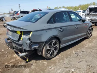 2020 Audi A3 Sedan S line Premium with VIN WAUBEGFF3LA015263, listed as a Copart auction lot 52749574 with 24,595 mi miles. Bid and sale history available at carsss.com. Image 3.