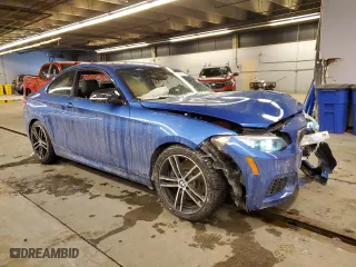2021 BMW 2 Series M240i xDrive with VIN WBA2J7C07M7J59957, listed as a Copart auction lot 45558215 with 22,522 mi miles and Salvage Title. Bid and sale history available at carsss.com. Image 4.