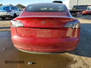 2018 Tesla Model 3 Long Range Battery with VIN 5YJ3E1EAXJF047285, listed as a Copart auction lot 87875175 with 114,896 mi miles and Salvage Title. Bid and sale history available at DreamBid. Image 6.
